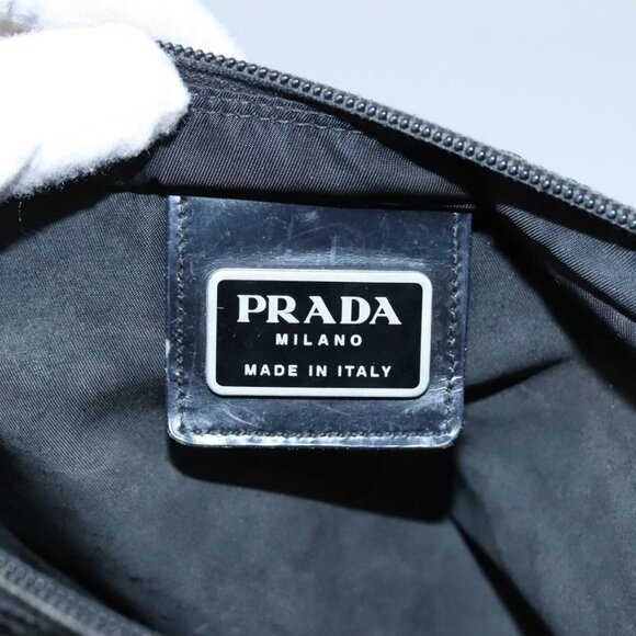 PRADA Shoulder Bag Nylon Black Auth 107269 - Picture 10 of 16